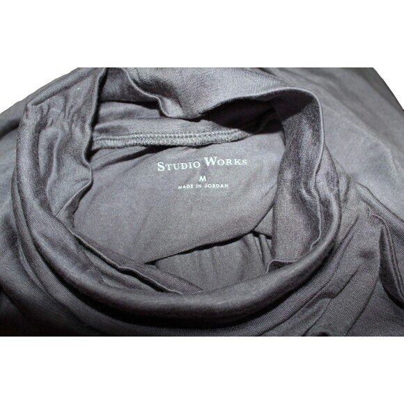 Studio Works Women's Med Turtleneck Lightweight Knit Top Long Sleeves - Picture 5 of 6